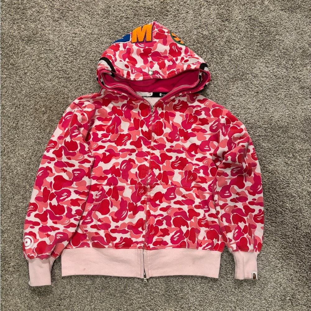Pink Bape camo hoodie